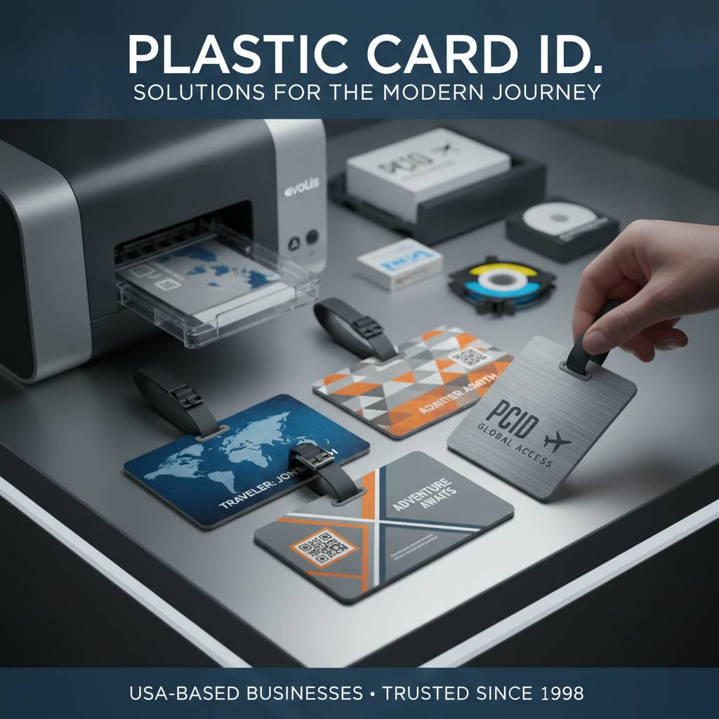 Card Printers and Supplies for In-House Luggage Tag Production